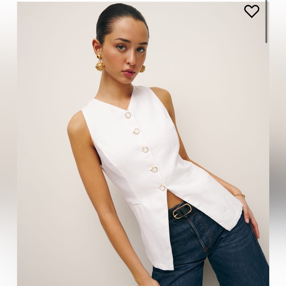 Reformation aspen linen top